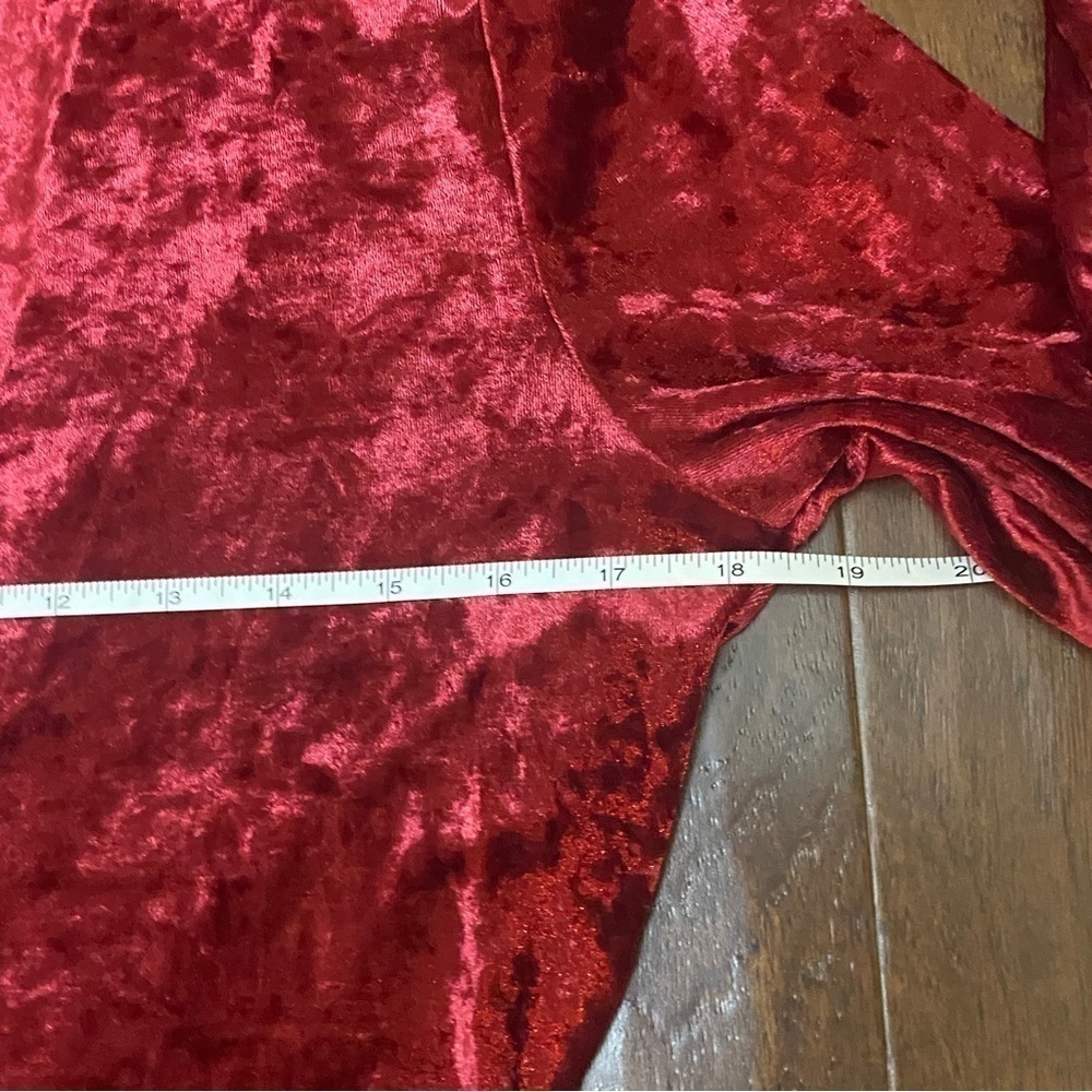 NWT Betsey Johnson Valentine Red Crush Velvet Dress M - Picture 12 of 13